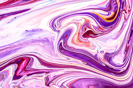 Abstract background with acrylic liquid textures. Modern artwork with spots and splashes of color paint. Applicable for into coffee packaging, labels, business cards, and interactive web backgroundsの写真素材