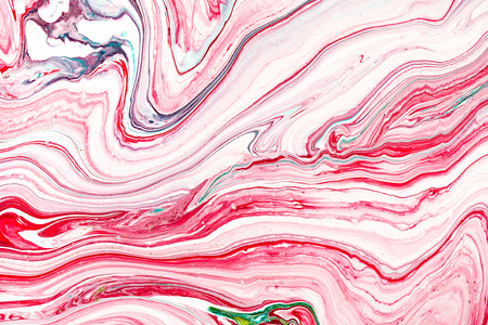 Hand painted backgrounds. Pink, white and yellow mixed acrylic paints. Liquid marble texture. Applicable for design packaging, labels, business cards, placard, covers, textile and decor interiorの写真素材