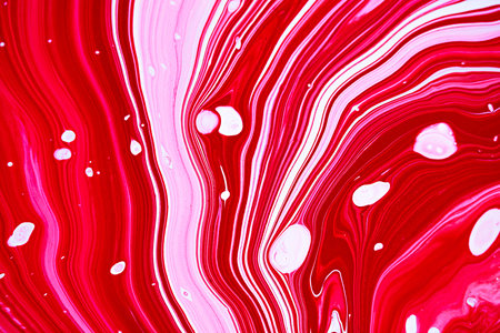 Bright magenta pink and white marbling raster background. Colorful liquid stripy minimalistic trendy...