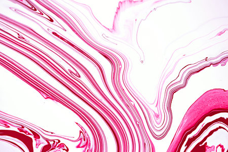 Bright pink marbling raster background. Liquid colorful waves minimalistic trendy illustration. Rose...