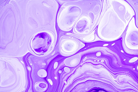 Fluid art texture. Abstract background with iridescent paint effect. Liquid acrylic picture with...