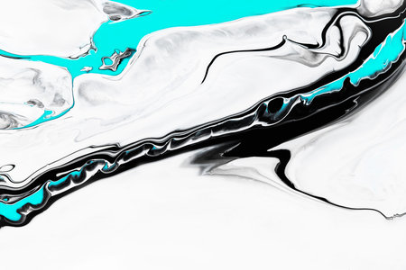 Fluid art texture. Background with abstract mixing paint effect. Liquid acrylic artwork with flows...