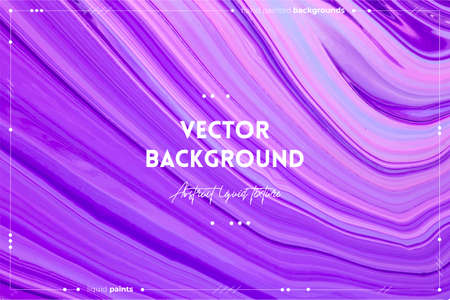 Fluid art texture. Background with abstract mixing paint effect. Liquid acrylic artwork with flows and splashes. Mixed paints for website background. Purple, blue and pink overflowing colorsのイラスト素材