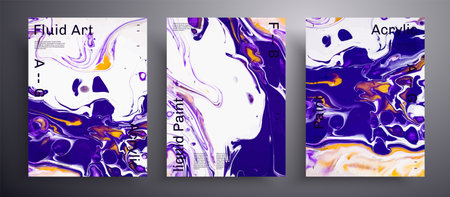 Abstract of iridescent paint effect.のイラスト素材