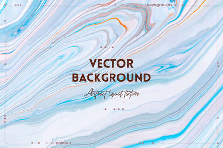 Bright resin art abstract background. Multicolor marble surface, mineral stone texture. Violet, orange and blue paint mix wallpaper. Fluid, color liquid flow effect. Watercolor, acrylic waves, swirlsのイラスト素材
