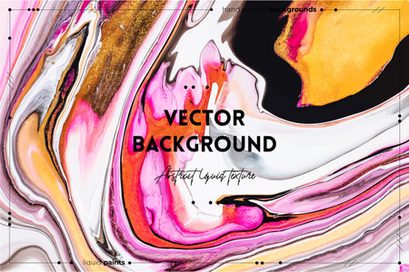 Fluid art texture. Abstract backdrop with iridescent paint effect. Liquid acrylic artwork that flows...