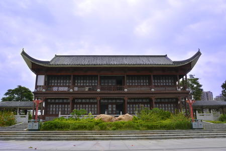 Qingyuan flying Lake Park Museum buildingのeditorial素材