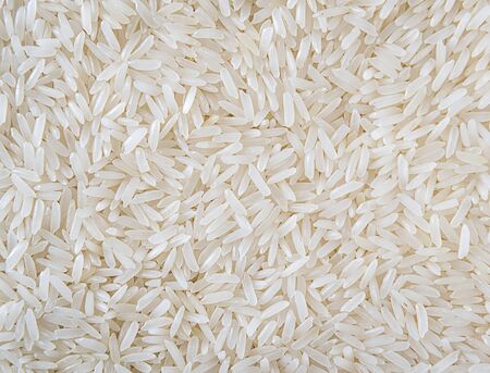 Close up of grains of jasmine riceの写真素材