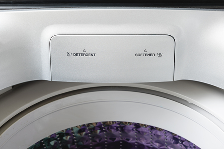 detergent and softener box washing machine for washingの写真素材