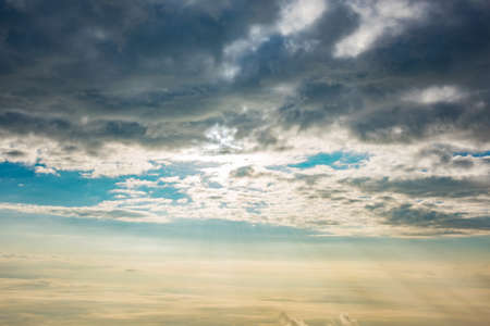 rain strom, sky clouds backgroundの写真素材