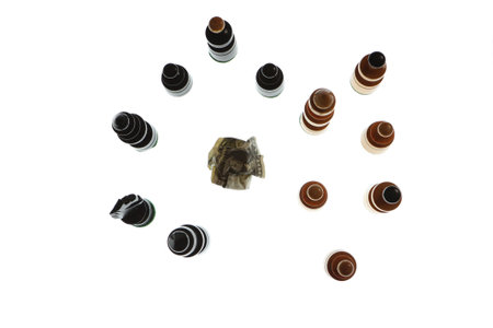 A setup, supposed to illustrate financial threats.の写真素材