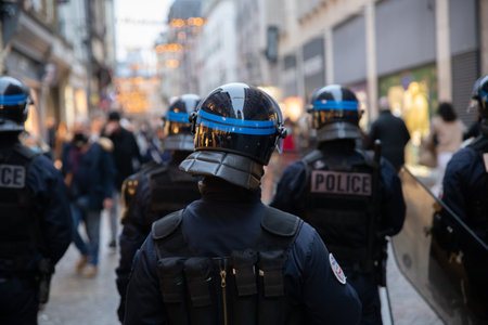 Police officers in central London.