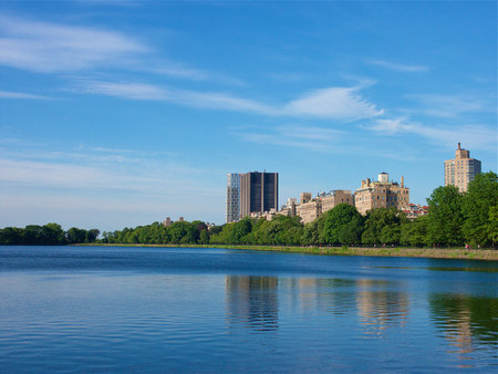 Central Park lake, manhattanの写真素材