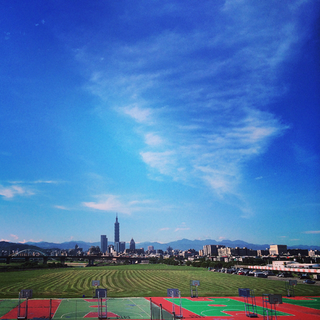 Taipei city scapeの写真素材
