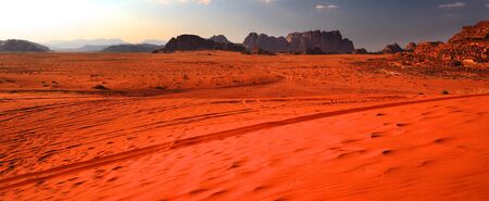 Wadi rum landscape,Jordanの写真素材