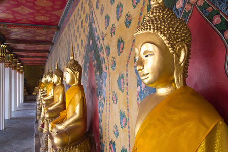 Buddha image at wat Pho, Thailand