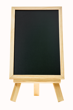 blank chalk board isolatedの写真素材