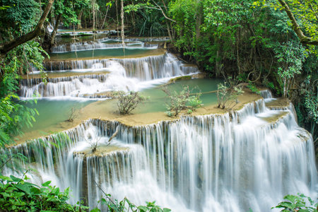 waterfall in tropical forest