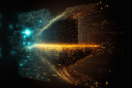 Abstract technology background. generative aiの素材