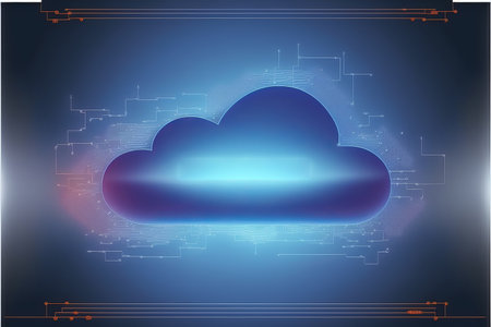 Digital cloud computing technology concept. generative aiの素材