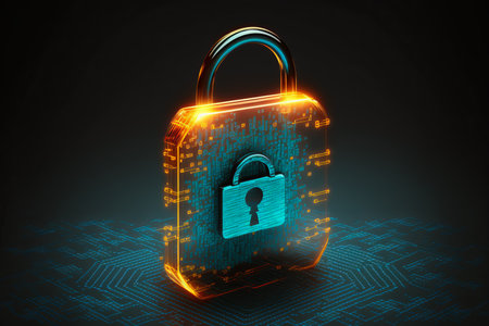 Cyber security technology concept. generative aiの素材