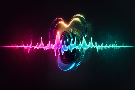 Voice assistant technology concept, generative aiの素材