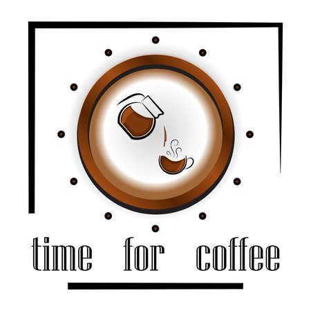  Coffee time banner design for coffee shop, restaurant menu, cafeteria. Vector background.There is always time for coffee .A cup of coffee .Vector illustration .Coffee background with a coffee cup for cafe.Coffee banner for coffee break time.のイラスト素材