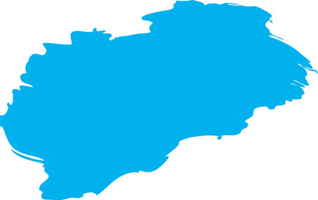 blue paint, ink brush stroke, brush, line. Dirty artistic design element on transparent, png. Abstract line, scribble circle and stains shapes design elementの写真素材