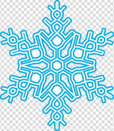 snowflake. Snowflake winter design, decor. Winter decorative elements of cold flakes crystal, snow...