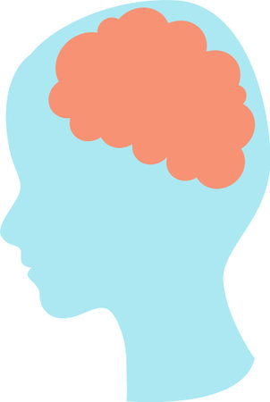 Creative thinking process, concept. Symbol of brainstorming, analysis, imagination. Minimal...