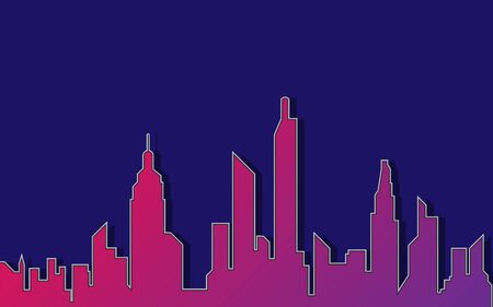 City silhouette background, vector illustration.のイラスト素材