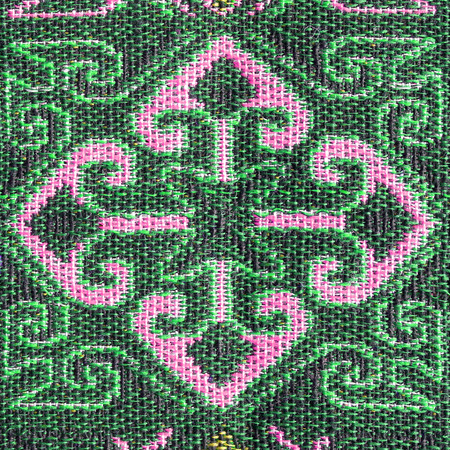 woven pattern of thai  fabricの写真素材