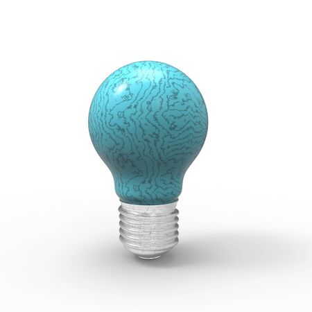 This is a special 3d lightbulb design の写真素材