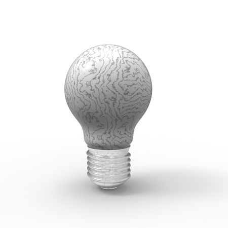 This is a special 3d lightbulb design の写真素材