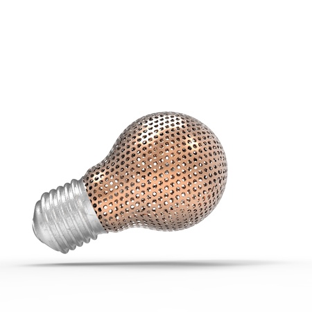 This is a special 3d lightbulb design の写真素材