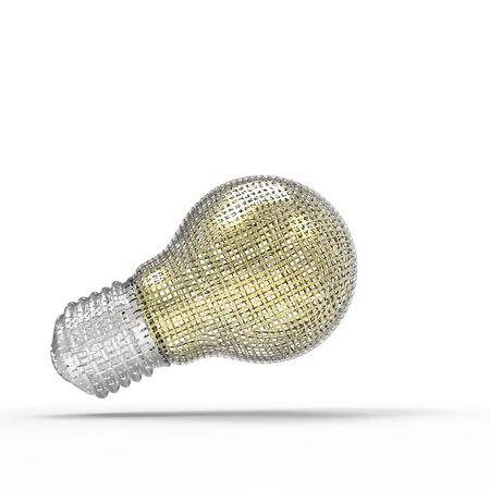 This is a special 3d lightbulb design の写真素材