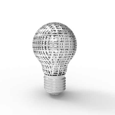 This is a special 3d lightbulb design の写真素材
