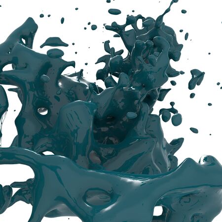 This is a 3d sculpture of a liquid form  の写真素材