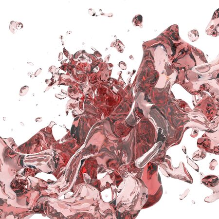This is a 3d sculpture of a liquid form  の写真素材