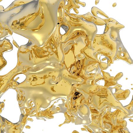 This is a 3d sculpture of a liquid form  の写真素材