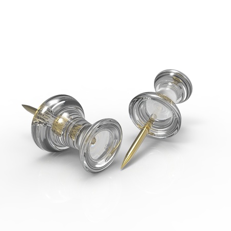 This is 3d illustrations of desk accesories on whithe background の写真素材