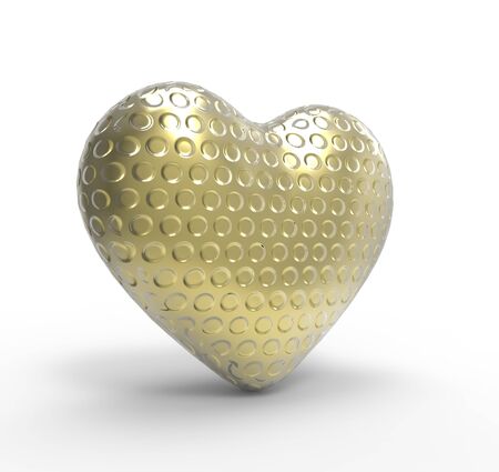 This is a 3d conceptual illustration of a heart  の写真素材