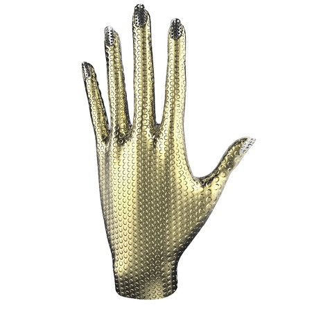 Ths is a 3d conceptual illustration of a hand  の写真素材