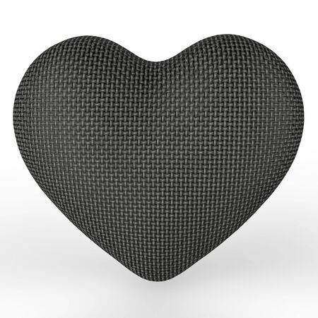 This is a 3d illustration of a  lovely heartの写真素材