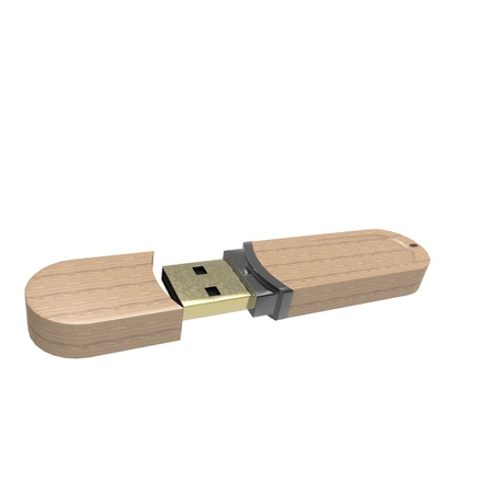 This is a 3d illustration off usb key device の写真素材