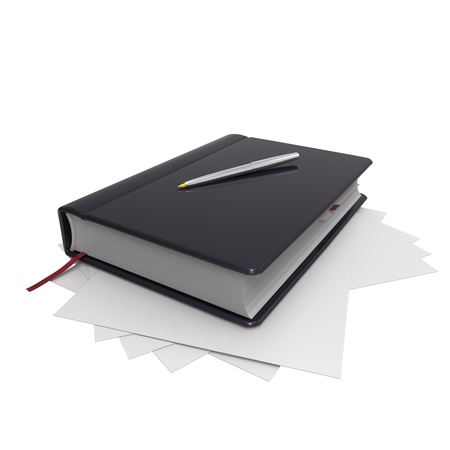 Illustration of Books,notebookの写真素材