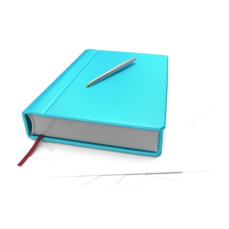 Illustration of Books,notebookの写真素材