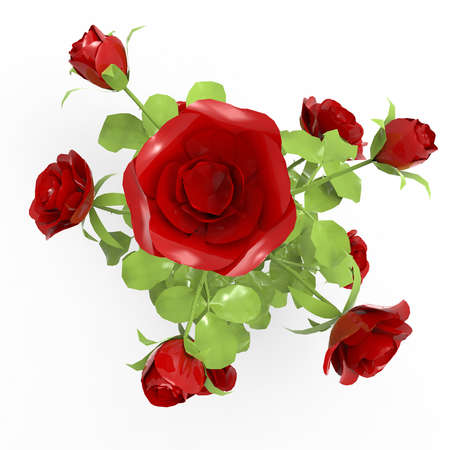 Illustration of roses の写真素材