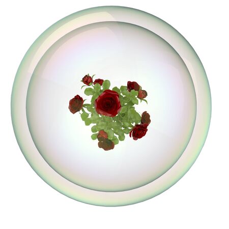 Illustration of roses の写真素材