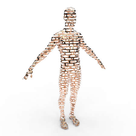 Men 3d illustration designの写真素材
